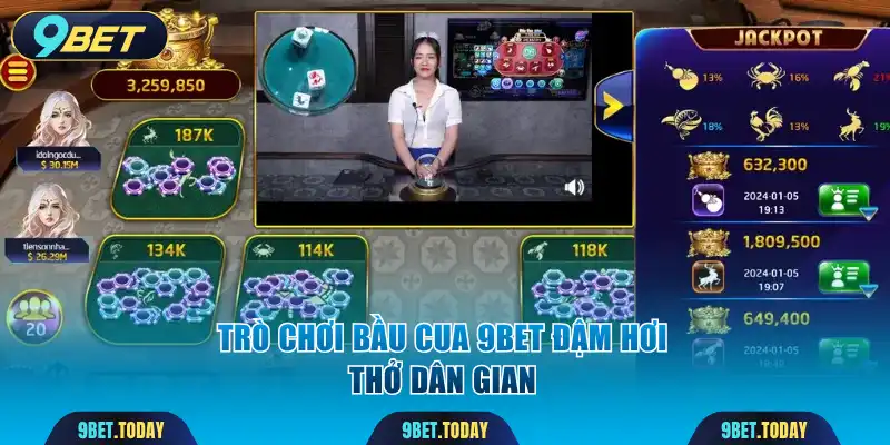 Trò chơi Bầu Cua 9BET đậm hơi thở dân gian
